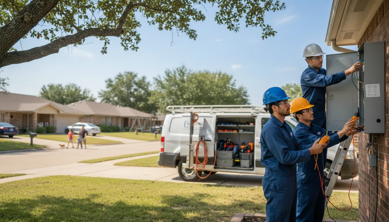 Certified electrician providing emergency electrical services in Longford, KS